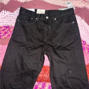 H&M Black relaxed fit Denim Jeans